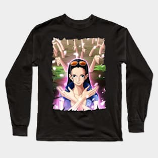 NICO ROBIN MERCH VTG Long Sleeve T-Shirt